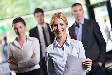 Image showing business people in a meeting at office