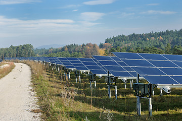 Image showing solar panel renewable energy field