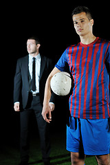 Image showing professional sport manager and coach