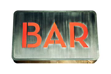 Image showing Bar sign