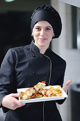 Image showing chef preparing meal