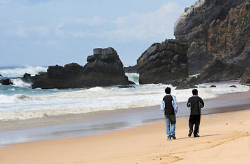 Image showing On the beach