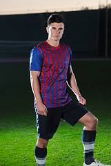 Image showing soccer player portrait