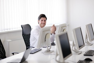 Image showing business people group working in customer and helpdesk office