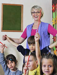 Image showing preschool  kids