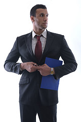 Image showing business man isolated over white background