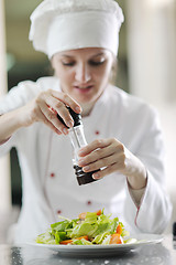 Image showing chef preparing meal