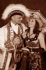 Image showing retro couple