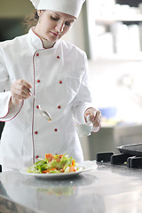 Image showing chef preparing meal