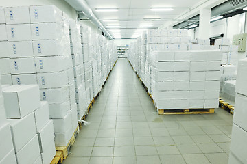 Image showing medical factory  supplies storage indoor