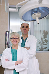 Image showing veterinarian and assistant in a small animal clinic