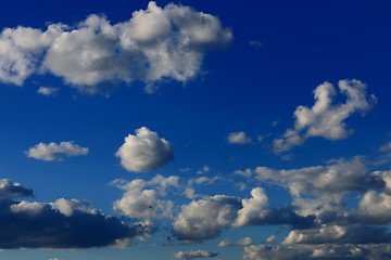 Image showing Blue sky with clouds