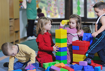 Image showing preschool  kids