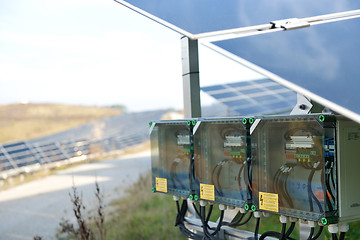 Image showing solar panel renewable energy field