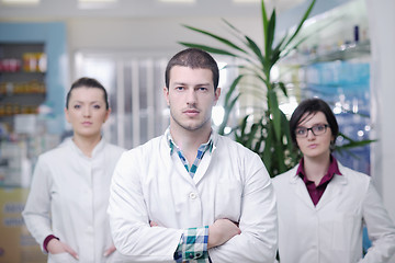 Image showing pharmacy drugstore people team