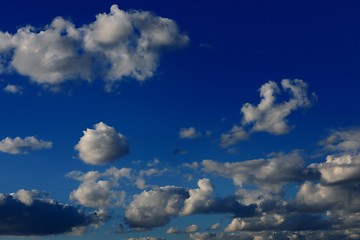 Image showing Blue sky with clouds