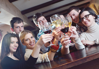 Image showing Group of happy young people