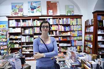 Image showing female in library