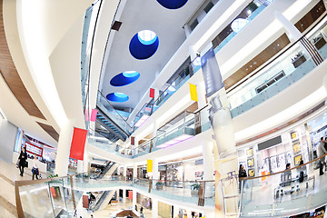 Image showing Interior of a shopping mall