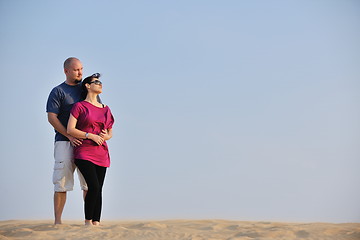 Image showing couple enjoying the sunset