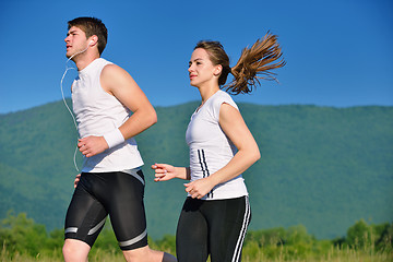 Image showing couple jogging