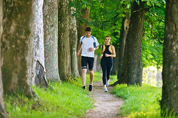 Image showing couple jogging