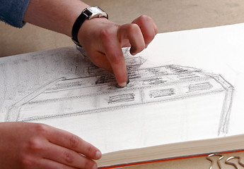 Image showing Sketching