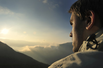 Image showing fresh sunrise at mountain