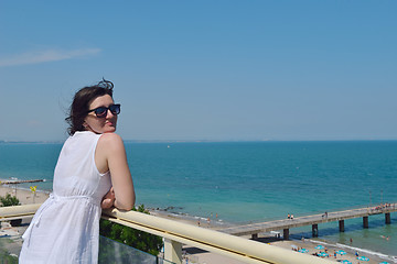 Image showing happy woman outdoor