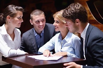 Image showing business people in a meeting at office