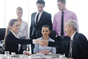 Image showing business people group on meeting