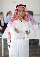 Image showing Arabic business man at meeting