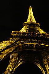 Image showing eiffet tower in paris at night