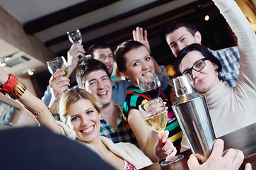 Image showing Group of happy young people