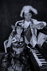 Image showing retro couple