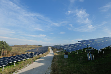 Image showing solar panel renewable energy field