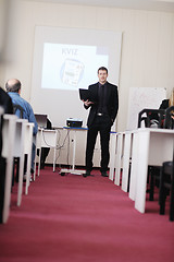 Image showing business man on seminar