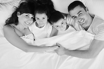 Image showing happy young Family in their bedroom