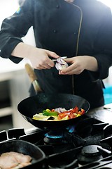 Image showing chef preparing meal