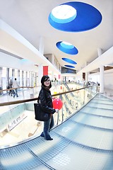 Image showing happy woman shopping