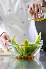 Image showing chef preparing meal