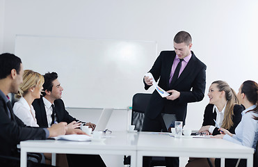 Image showing business people group on meeting