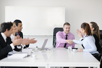 Image showing business people group on meeting