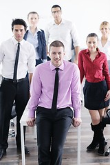 Image showing young business man at meeting