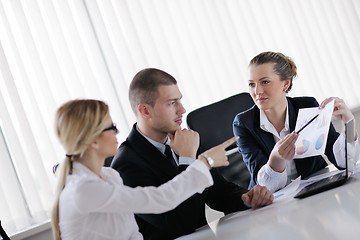 Image showing business people in a meeting at office