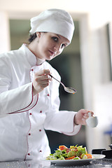 Image showing chef preparing meal