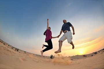 Image showing couple enjoying the sunset