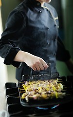 Image showing chef preparing meal