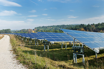 Image showing solar panel renewable energy field