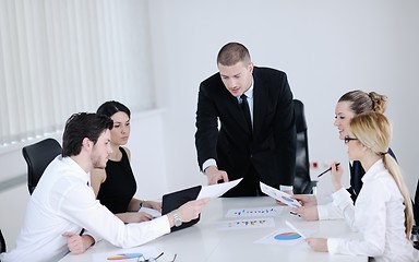 Image showing business people in a meeting at office